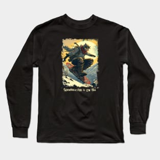 Snowboarding is my life Long Sleeve T-Shirt